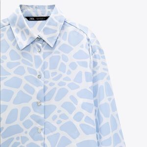 NWT ZARA silk shirt